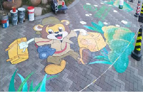  休宁夏季画地面彩绘会遇到的问题