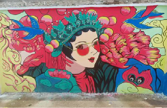  休宁墙体彩绘-网红墙