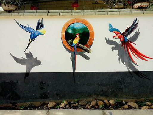 休宁视觉错位-3D墙绘设计