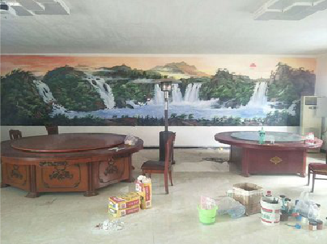  休宁墙绘-写实风景