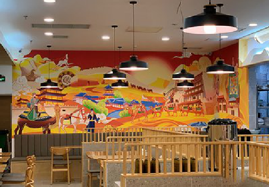  休宁商业空间彩绘介绍。