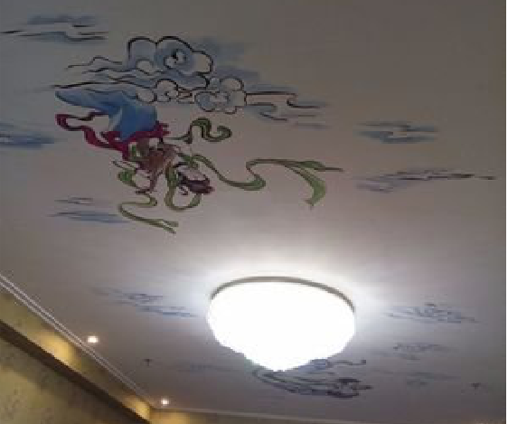  休宁如何快速绘制天花板上的手绘墙？